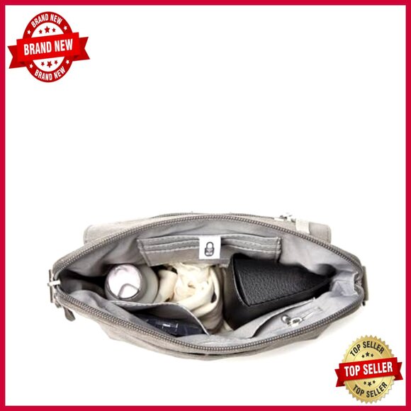 Adjustable Crossbody Bag with RFID Protection and Phone Pocket